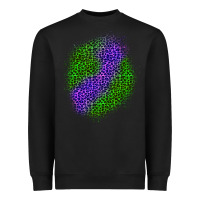 Black halloween leopard patch 3 Heavyweight Sweatshirt - BundleAndBundleShop
