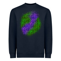 Navy halloween leopard patch 3 Heavyweight Sweatshirt - BundleAndBundleShop
