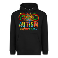 Black autism awareness butterfly infinity symbol Heavyweight Hoodie - LillyAllenDesigns