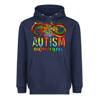 Navy autism awareness butterfly infinity symbol Heavyweight Hoodie - LillyAllenDesigns