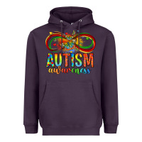Plum autism awareness butterfly infinity symbol Heavyweight Hoodie - LillyAllenDesigns