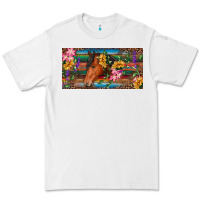 White Brown horse with flowers and leopard Premium Tee - RanaPortraitStore