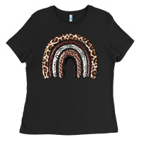 Black Cheetah rainbow Ladies Tee - MaliasSmallBusiness
