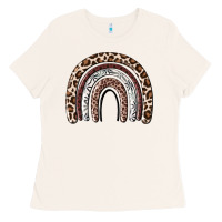 Bone Cheetah rainbow Ladies Tee - MaliasSmallBusiness