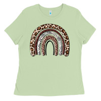 Matcha Cheetah rainbow Ladies Tee - MaliasSmallBusiness