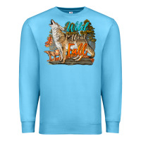 Ocean Blue Wild About Fall Coyote Premium Sweatshirt - LillyAllenDesigns