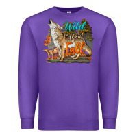 Purple Wild About Fall Coyote Premium Sweatshirt - LillyAllenDesigns