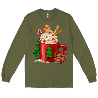 Army Green Christmas coffee Long Sleeve Tee - Jasminsmagicworld