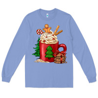Colony Blue Christmas coffee Long Sleeve Tee - Jasminsmagicworld