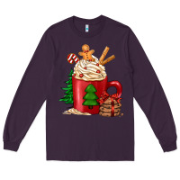 Plum Christmas coffee Long Sleeve Tee - Jasminsmagicworld