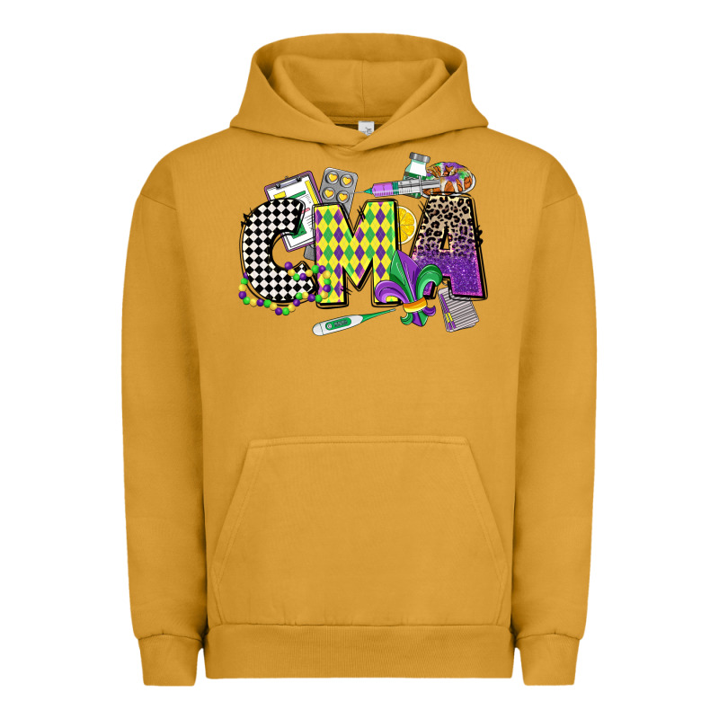 Cma Mardi Gras Certified Medical Assistant Urban Hoodie by CowGirlArtShop | Teevron