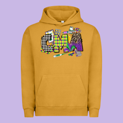 Cma Mardi Gras Certified Medical Assistant Urban Hoodie Designed By Cowgirlartshop