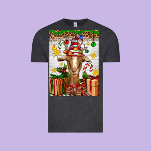 Christmas Goat Air Freshener Vintage Tee Designed By Artiststas