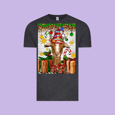 Christmas Goat Air Freshener Vintage Tee Designed By Artiststas