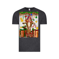Vintage Black christmas goat air freshener Vintage Tee - Artiststas