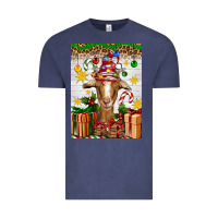 Vintage Denim christmas goat air freshener Vintage Tee - Artiststas