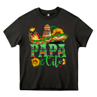 Papa Cito With Sunflowers And Sombrero Heavy Core Tee | Teevron