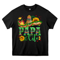 Black papa cito with sunflowers and sombrero Heavy Core Tee - Artiststas