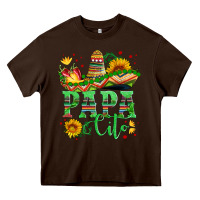 Chocolate Brown papa cito with sunflowers and sombrero Heavy Core Tee - Artiststas