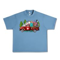 Pebble Blue rca nurse truck with cactus Urban Heavy Tee - AdoDesignShop