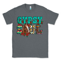 Charcoal Heather western gypsy soul horse roses serape aztec leopard Classic Tee - Artiststas