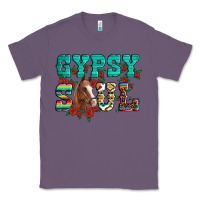 Lavender western gypsy soul horse roses serape aztec leopard Classic Tee - Artiststas
