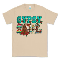 Western Gypsy Soul Horse Roses Serape Aztec Leopard Classic Tee | Teevron