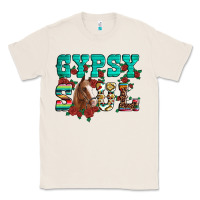 Natural western gypsy soul horse roses serape aztec leopard Classic Tee - Artiststas