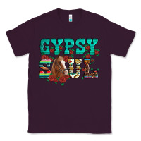 Plum western gypsy soul horse roses serape aztec leopard Classic Tee - Artiststas