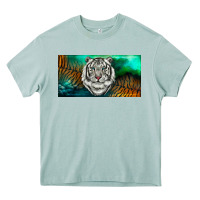 Arona white tiger forest license plate Heavy Core Tee - RanaPortraitStore