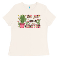 Go Sit On A Cactus Ladies Tee | Teevron