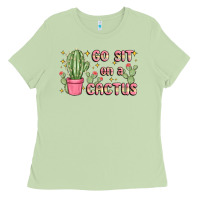 Matcha go sit on a cactus Ladies Tee - MaliasSmallBusiness
