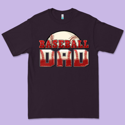 Baseball Dad Premium Tee Designed By Zillion Design Studio