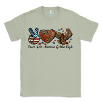 Matcha Western Peace Love American Golden Eagle Classic Tee - LillyAllenDesigns
