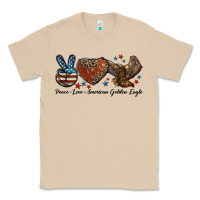 Mushroom Western Peace Love American Golden Eagle Classic Tee - LillyAllenDesigns