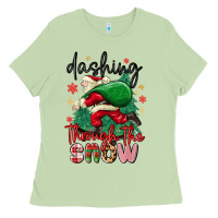 Matcha dashing through the snow Ladies Tee - MaliasSmallBusiness