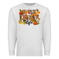 Oatmeal Heather Housekeeper life fall Premium Sweatshirt - LillyAllenDesigns