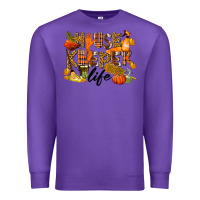 Purple Housekeeper life fall Premium Sweatshirt - LillyAllenDesigns