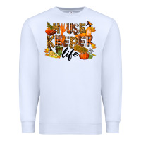 White Housekeeper life fall Premium Sweatshirt - LillyAllenDesigns