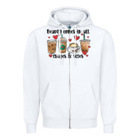 White beauty comes in all shapes and sizes coffee Zipper Hoodie - MaliasSmallBusiness
