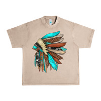 French Oak indian headdress Urban Heavy Tee - JahusDesignShop