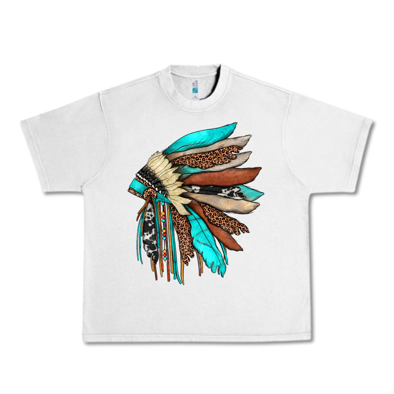 Indian Headdress Urban Heavy Tee by JahusDesignShop | Teevron