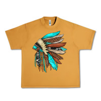 Peanut Butter indian headdress Urban Heavy Tee - JahusDesignShop