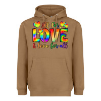 Toasted Coconut all for love and love for love Heavyweight Hoodie - LillyAllenDesigns