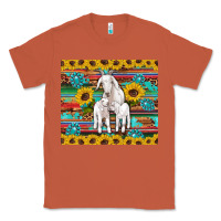 Copper goats mom and baby sunflowers gemstones serape leopard glitter wooden Classic Tee - Artiststas