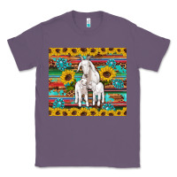 Lavender goats mom and baby sunflowers gemstones serape leopard glitter wooden Classic Tee - Artiststas