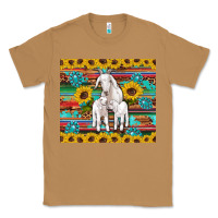 Toasted Coconut goats mom and baby sunflowers gemstones serape leopard glitter wooden Classic Tee - Artiststas