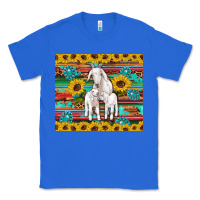 True Royal goats mom and baby sunflowers gemstones serape leopard glitter wooden Classic Tee - Artiststas