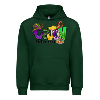 Forest Green cajun to the core mardi gras Urban Hoodie - CowGirlArtShop