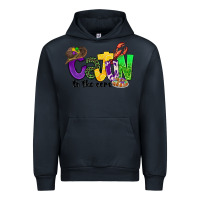 Navy cajun to the core mardi gras Urban Hoodie - CowGirlArtShop